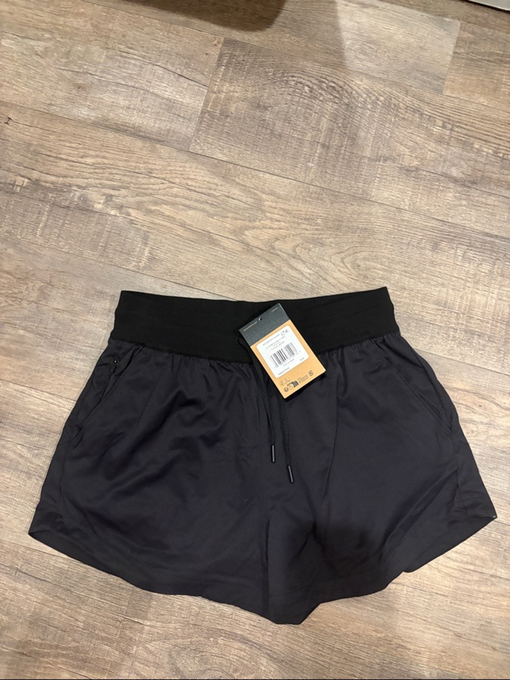 The North Face Black Women's Athletic Shorts with Wide Waistband